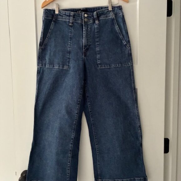 Gap Cropped Wide Leg Jeans - Picture 1 of 4